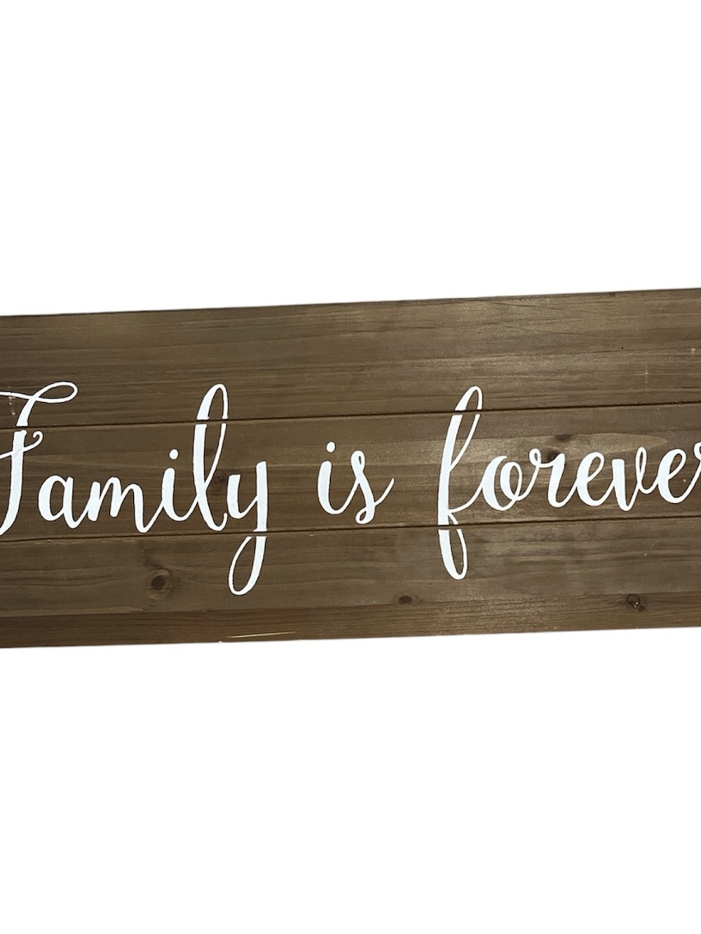 Rustic Brown "Family is Forever" Wall Sign - Unbranded